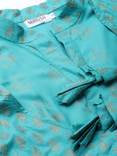 Load image into Gallery viewer, Printed Midi dress with mock waistcoat