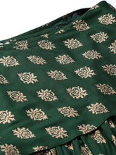 Load image into Gallery viewer, One Shoulder yoke overlap printed dress