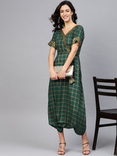 Load image into Gallery viewer, Printed overlap neck Low crotch jumpsuit