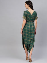 Load image into Gallery viewer, Printed overlap neck Low crotch jumpsuit