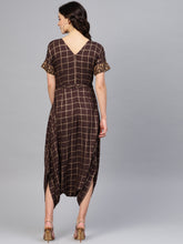 Load image into Gallery viewer, Printed overlap neck Low crotch jumpsuit