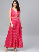 Load image into Gallery viewer, Front borders with kalidar pants printed jumpsuit