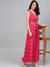Load image into Gallery viewer, Front borders with kalidar pants printed jumpsuit