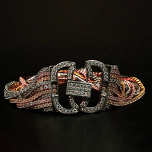 Load image into Gallery viewer, White Designer Stone Studded Openable Bracelet