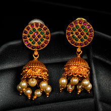 Load image into Gallery viewer, Multi Colored Jadau Long Necklace Set