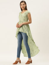 Load image into Gallery viewer, High low block printed top