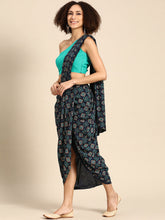 Cargar imagen en el visor de la galería, Cowl Skirt with dupatta drape and blouse