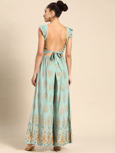 Load image into Gallery viewer, Crop Top with pleated palazzo