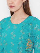Load image into Gallery viewer, Top yoke Side tie midi dress