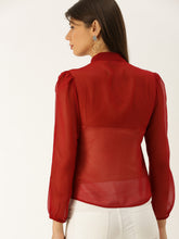 Load image into Gallery viewer, Frill neck Blouse