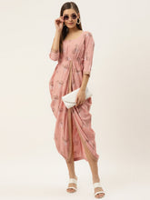 Load image into Gallery viewer, Overlap side cowl dress