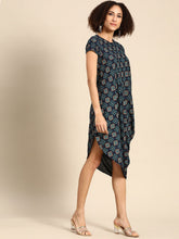 Load image into Gallery viewer, Asymmetric one side cowl Dress