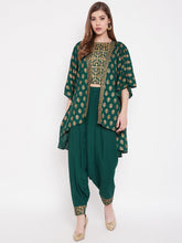 Load image into Gallery viewer, High low gold print Shrug