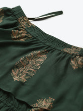 Load image into Gallery viewer, Off shoulder Flare yoke and U hem maxi dress