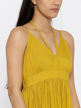 Load image into Gallery viewer, Long maxi dress with halter tie up