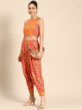 Load image into Gallery viewer, Crop top with dhoti pants