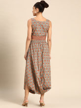 Load image into Gallery viewer, Cowl skirt with crop Top