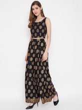 Load image into Gallery viewer, Crop Top with pleated palazzo