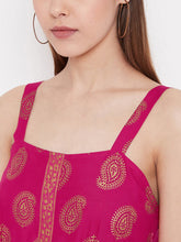 Load image into Gallery viewer, Shoulder strap flared midi dress