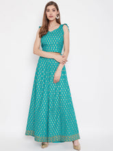Cargar imagen en el visor de la galería, Crop top with back tie and plazzo pants