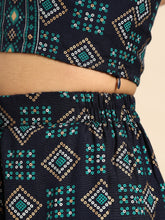 Load image into Gallery viewer, Crop top with dhoti pants