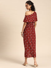 Load image into Gallery viewer, Cold shoulder Asymmetric overlap Dress