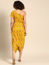 Load image into Gallery viewer, One shoulder dhoti Jumpsuit