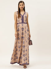 Load image into Gallery viewer, Front borders with kalidar pants printed jumpsuit
