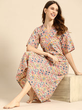 Load image into Gallery viewer, Kaftan Dress with side pockets