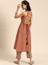 Load image into Gallery viewer, Deep back tie up kurta palazzo