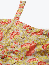 Load image into Gallery viewer, Strappy Box pleate Midi dress with front buttons
