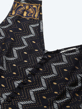 Load image into Gallery viewer, Front loops with flare pleated pants printed jumpsuit