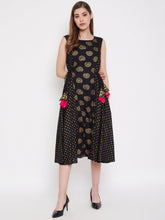 Load image into Gallery viewer, Front yoke side waist tie midi dress