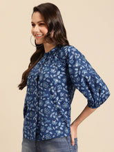 Load image into Gallery viewer, Balloon sleeve front placket top