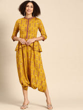 Load image into Gallery viewer, Peplum with dhoti Jumpsuit
