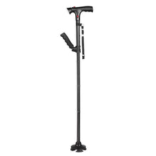 Load image into Gallery viewer, Collapsible Telescopic Folding Cane LED Lightweight Walking Trusty Sticks