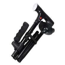 Load image into Gallery viewer, Collapsible Telescopic Folding Cane LED Lightweight Walking Trusty Sticks