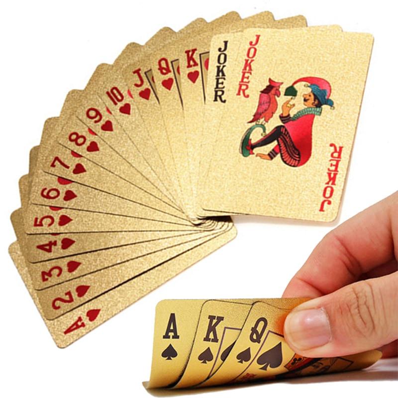 CARTE DA POKER PLACCATE ORO 24K