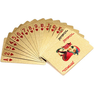 CARTE DA POKER PLACCATE ORO 24K